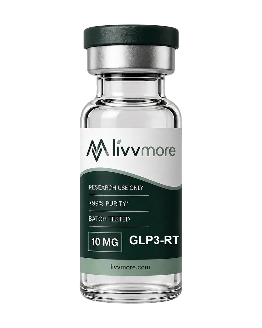 Retatrutide (GLP3-RT) research peptide vial