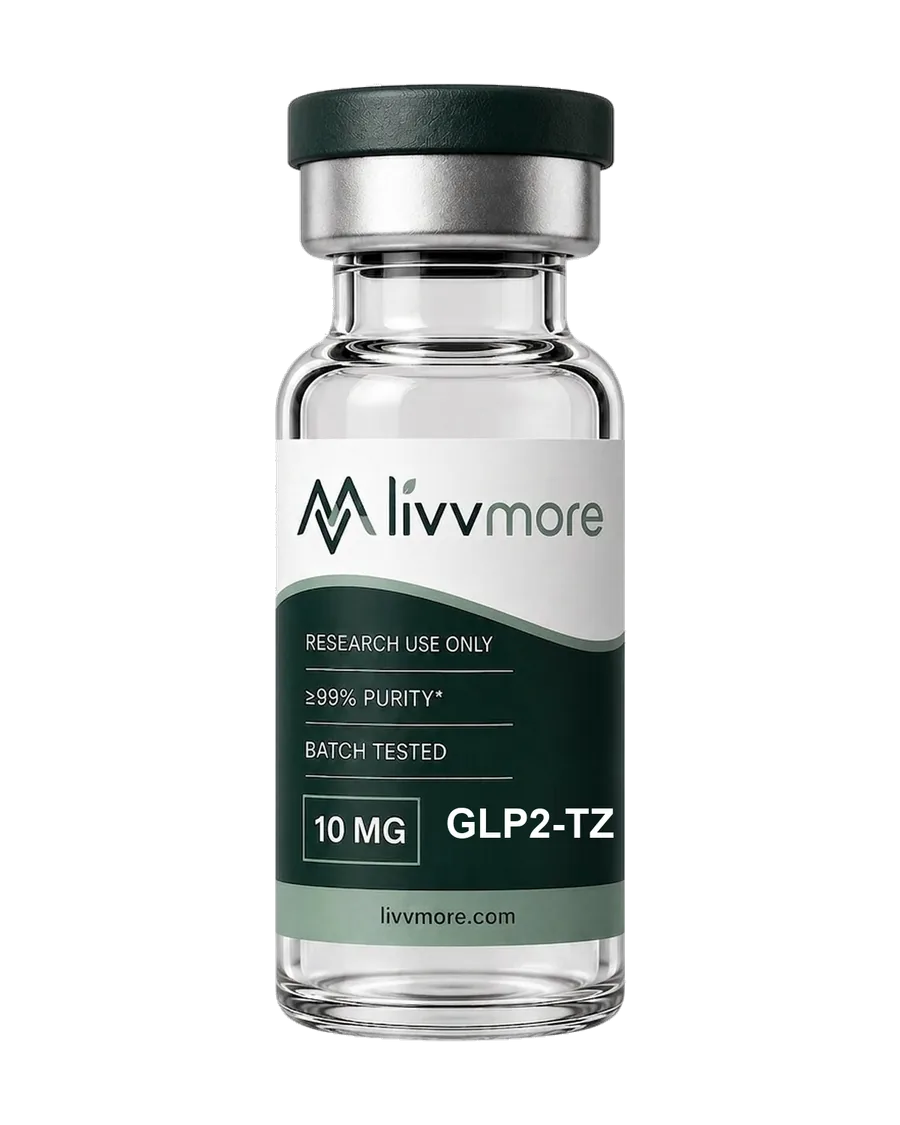 Tirzepatide (GLP2-TZ) research peptide vial